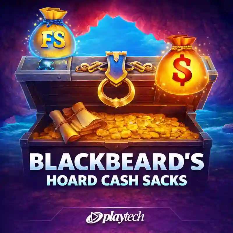 Blackbeard’s Hoard Cash Sacks casino game banner